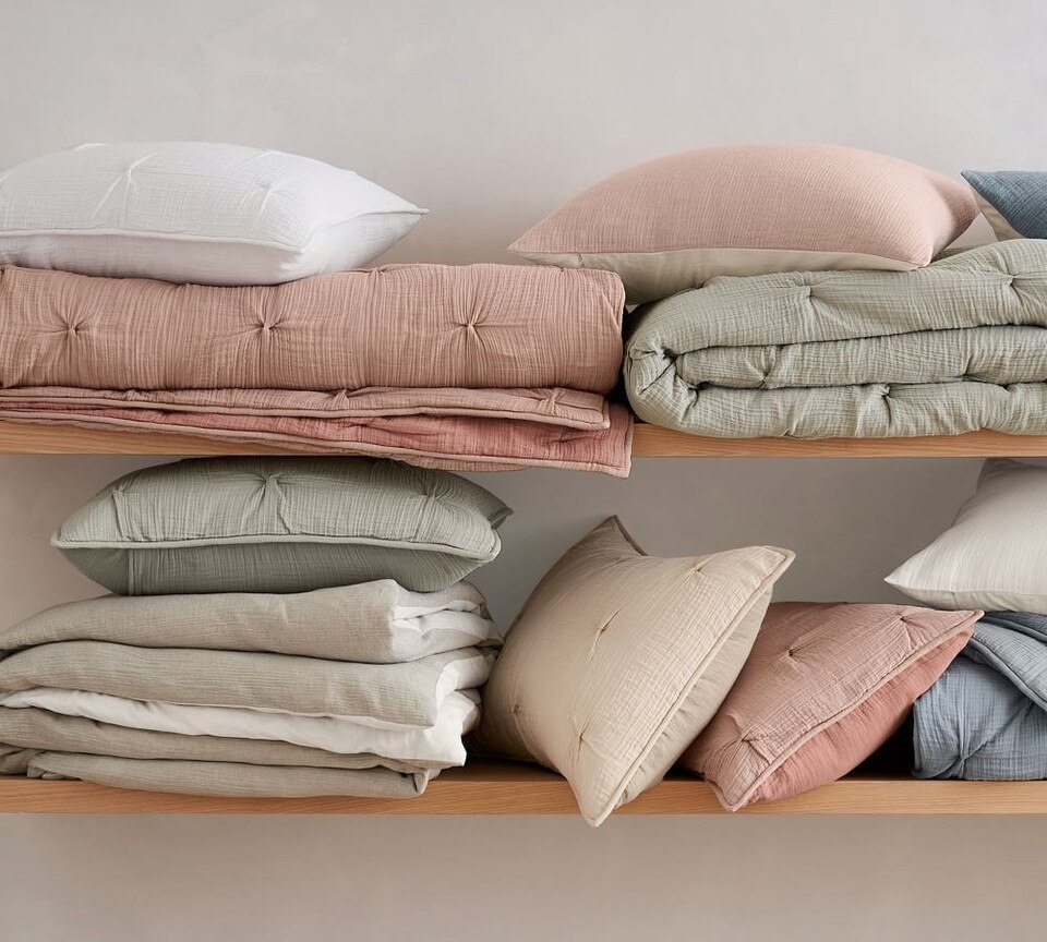 Soft Cotton Handcrafted Quilt & Shams White